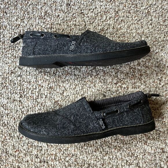Skechers Bobs Chill Luxe Urban Frost Womens Alpargata Flat Charcoal US Size 7.5 - Picture 5 of 9
